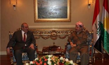 Serokê Herêma Kurdistanê pêşwaziya Serokê Lîsta El Iraqiye û şanda li gel kir