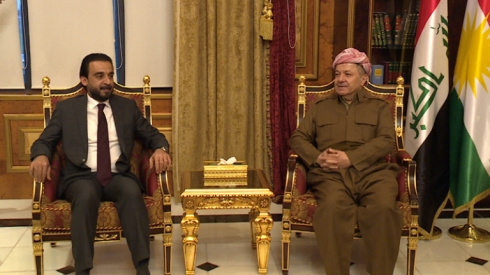 Serok Barzanî pêşwaziya Serokê parlementoya Îraqê kir