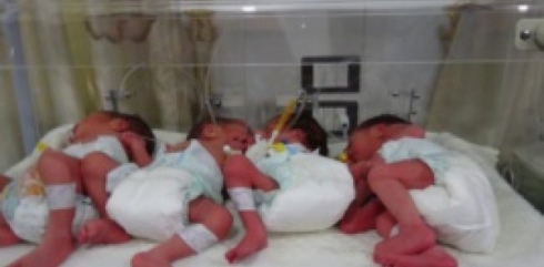 Li Efrînê ji jinekê 4 cêwî