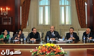 Dr. Berhem Salih digel şandeke rojnamevanên bakur civî ya