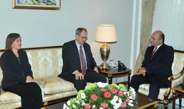 Serokê hikumetê pêşwazî ya balyozê Elmanya li Iraqê kir