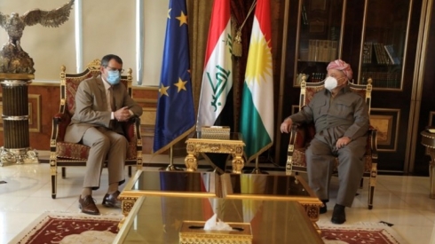 Serok Barzanî û Martin Huth civiyan