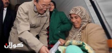 U.N. Chief Warns Syria on Weapons, Raises Refugee Alarm