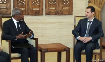 Esed û Annan li Dîmeşqê civiyan