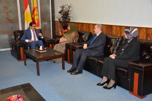 Desteya Serokayetiya Parlementoyê serdana Mekteba Siyasî ya PDKê kir