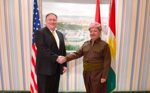 Wezareta Derve ya Amerîka: Pompeo pesnê Serok Barzanî daye
