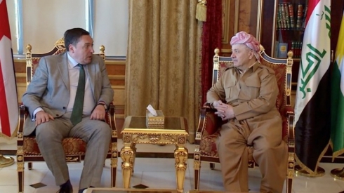 Serok Barzanî pêşwaziya Balyozê Brîtanya li Iraqê kir