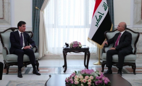 Nêçîrvan Barzanî û Berhem Salih tekezî li çareserkirina kêşeyan dikin