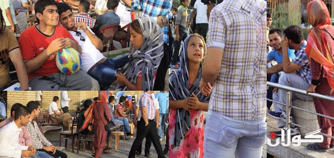 دەرۆزە كردن بە كچان ومەتـرسیان لەبەردەم چاوچنۆكاندا