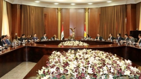 Serok Barzanî li gel berpirsên desteya rêxistinên girseyî û pîşeyî yên PDKê civiya