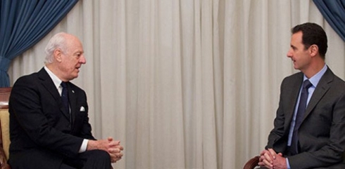 De Mistura daxwaza destêwerdana leşkerî li Sûriyê dike