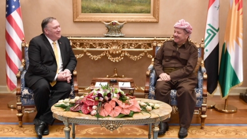 Serok Barzanî û Pempeo behsa rewşa deverê kirin