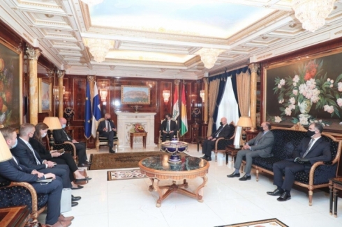 Nêçîrvan Barzanî pêşwazî li Wezîrê Derve yê Finlandayê kir