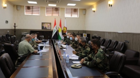 Şandeke Amerîkî serdana wezareta pêşmerge kir