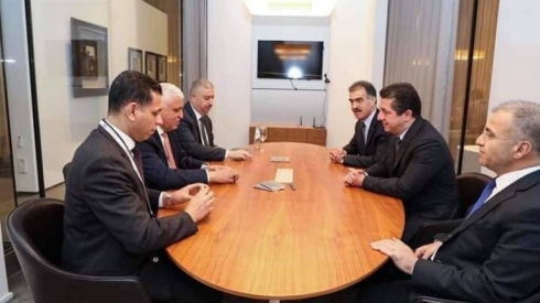 Mesrûr Barzanî û Falih Feyaz civiyan