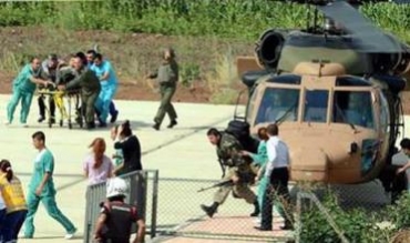 Li Amedê helîkopterek leşkerî ket: 1 mirî û 8 birîndar