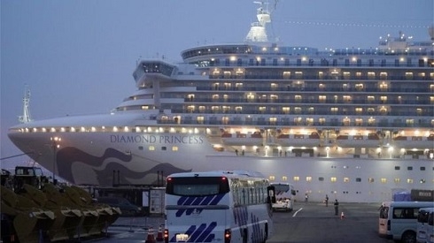 Coronavirus: Passengers disembark from Diamond Princess in Japan