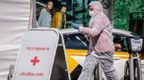 Russia breaks case record for second day in a row as virus spreads