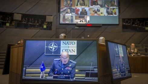 The NATO Chiefs of Defence hold first virtual meeting in NATO Military Committee history