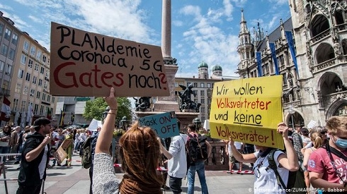 Thousands show up to protest against Germany's coronavirus policies