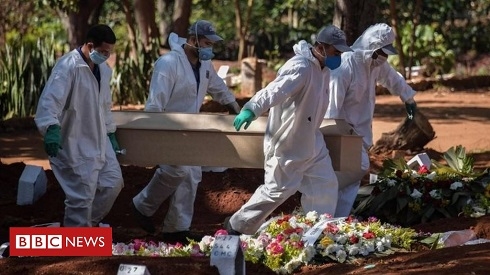 Brazil sees highest daily increase of coronavirus cases