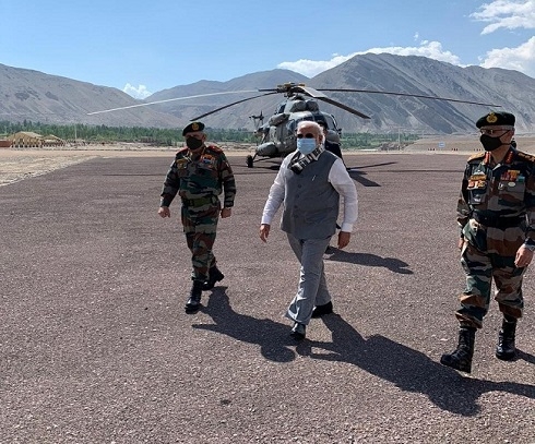 PM Modi visits military base close to China amid standoff