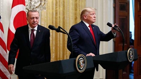 Trump, Erdogan discuss bilateral trade, regional conflicts