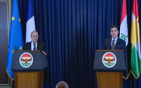 President Barzani thanks France for being a 'great partner' in fighting ISIS