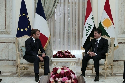 President Emmanuel Macron of France reiterates support to the Kurdistan Region