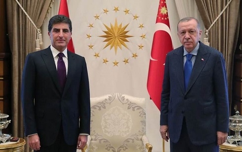 Kurdistan Region President Barzani meets Turkey’s Erdogan in Ankara