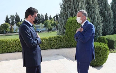 Iraqi PM meets President Barzani on day two of Kurdistan Region visit