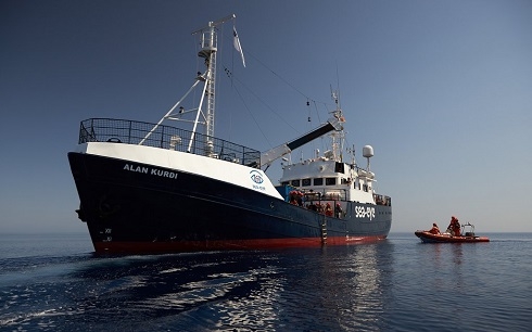 After four months, Alan Kurdi rescue ship heads back out to sea