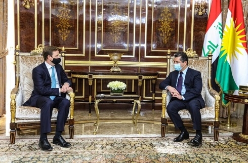 PM Barzani, UK Ambassador Discuss Erbil-Baghdad Relations