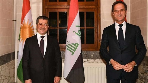 Kurdistan, Dutch prime ministers talk strengthening bilateral ties