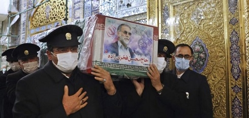Iran holds funeral for slain military nuclear scientist