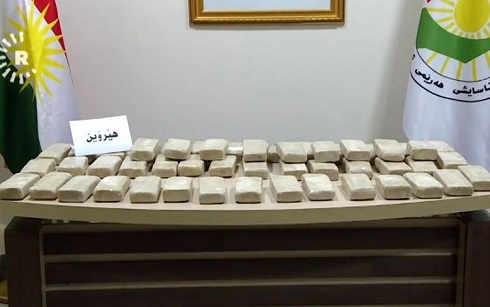 Two arrests made, 32kg of narcotics seized in Akre amid drug smuggling rise: Asayesh