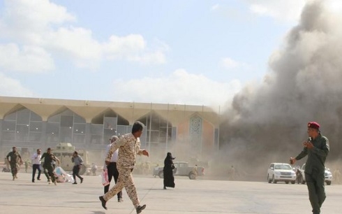 Saudi-led coalition strikes at Yemen capital after attacks on Aden blamed on Houthis