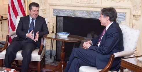PM Barzani, Secretary Blinken Hold Phone Conversation on Latest Regional Developments