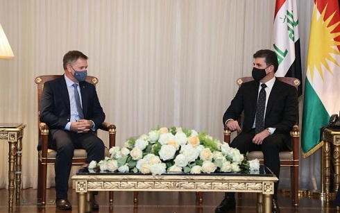 Kurdistan Region President receives UK delegation