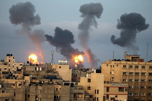 Palestinian rocket fire, Israeli air strikes in Gaza