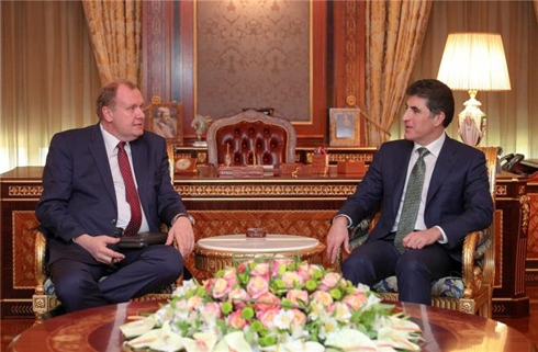 Prime Minister Barzani receives Russia's new Consul General