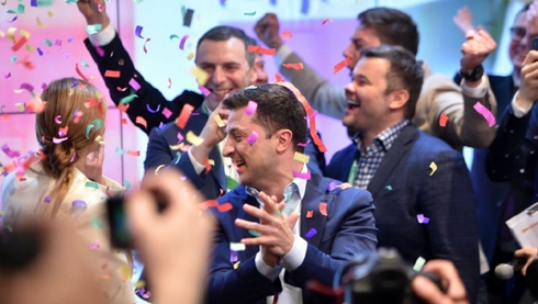 Challenger Zelenskiy wins Ukraine presidential race by landslide, exit polls suggest