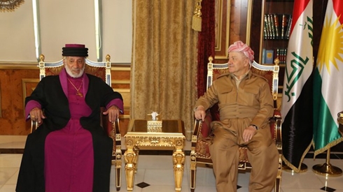 Masoud Barzani, Assyrian Patriarch highlight religious coexistence, freedom in Kurdistan Region
