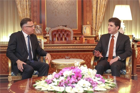Prime Minister Barzani receives Belarusian Ambassador