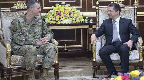 Kurdistan PM-designate talks security developments with Coalition Commander