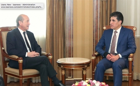 Kurdistan President Receives French Presidential Envoy in Erbil