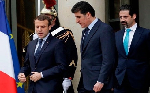 Kurdistan President Nechirvan Barzani to meet President Macron in Paris on Wednesday