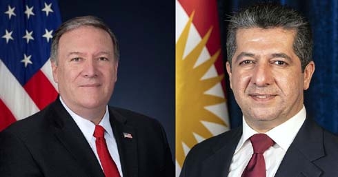 Readout of Prime Minister Masrour Barzani’s Telephone Call with U.S. Secretary of State Mike Pompeo