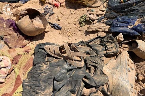 Kurdish civilians exhumed from mass graves in southern Iraq