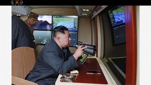 North Korea says Kim Jong Un supervised third weapons test this week in a bid to keep pressure on US, South Korea